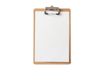 Clipboard with Blank Paper