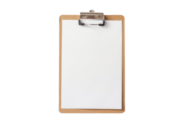 Clipboard with Blank Paper