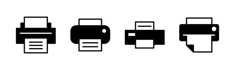 Print icon set. printer icon vector.