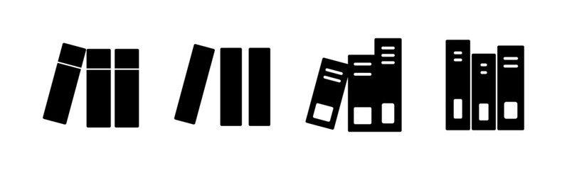 Library icon set. education icon vector