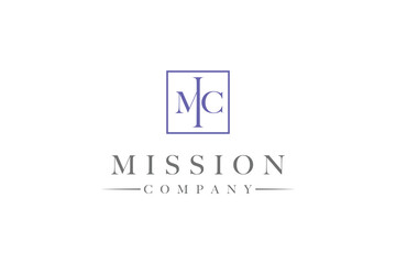 creative letter cm logo design vector template