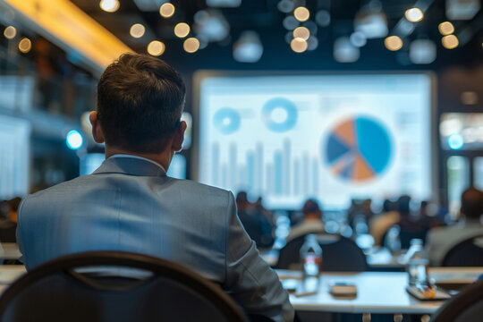 An investor attending an annual shareholder meeting of a company. investor attending