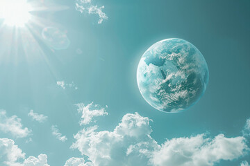 Clean air is important for our health. World Ozone Day concept.