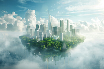 Lets keep our skies clear and clean. World Ozone Day concept.