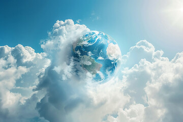 Protecting the ozone layer helps everyone. World Ozone Day concept.
