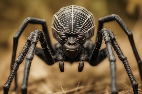 Anansi, the legendary trickster spider of Akan folklore, spins his cunning tales across continents in a rich tapestry of oral tradition.