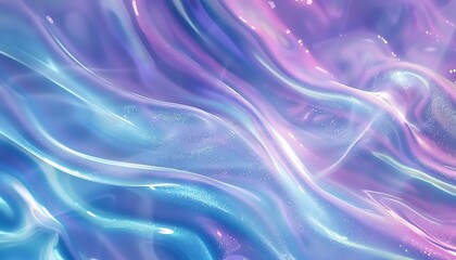 Obraz premium A blue, green and purple soft pastel color gradient blurred background