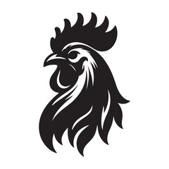 a beautiful hen head vector art illustration. © MDHAMIM