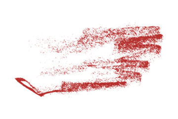 red pencil strokes isolated on transparent background
