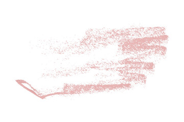 pink pencil strokes isolated on transparent background
