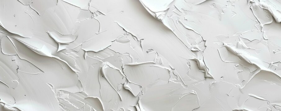 Paint splattered white wall close up texture background for art and design projects