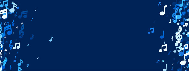 Melodic Blue Music Notes © Vjom