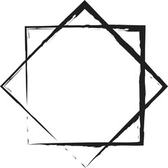 Star shapes grunge style. Design element