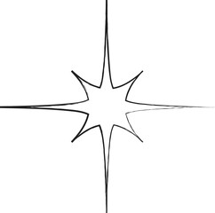 Obraz premium Star shapes grunge style. Design element