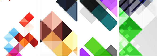 Square abstract poster set. Vector Illustration For Wallpaper, Banner, Background, Card, Book Illustration, landing page