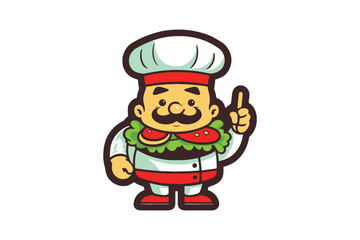 Obraz premium illustration of a chef 