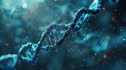 Conceptual of genetic engineering and CRISPR-Cas9 technology