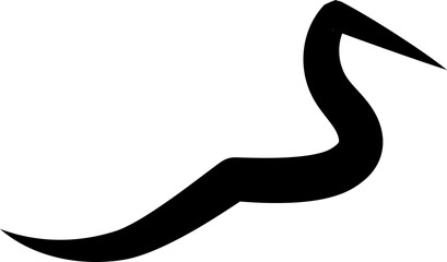 Bold curved lines. Elements for decoration