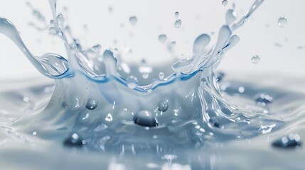 Vibrant color liquid splash generative ai