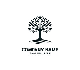 Obraz premium Tree logo design. Botanic tree. Tree of life symbol. Abstract tree logo symbol. Vector illustration