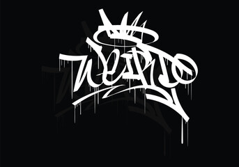 WEIRDO graffiti tag style design