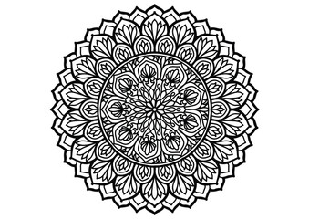Flower mandala decorative element12