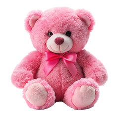 Obraz premium Adorable pink Teddy Toy for Playful and Cheerful Children's Room Decor