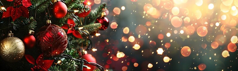 Merry Christmas and happy New Year background.