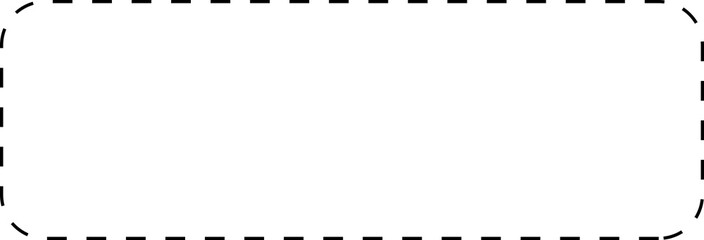 Obraz premium Dashed line square shapes. Elements for design