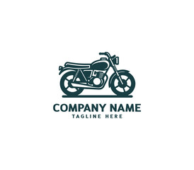 Motorcycle logo vector design. Motorcycle logo concept. Speed bike racer on the sport motorcycle.