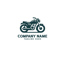 Motorcycle logo vector design. Motorcycle logo concept. Speed bike racer on the sport motorcycle.