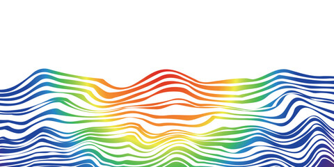 波　日の出　青　曲線　背景	