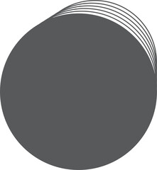 Circle frame flowing dynamic out line. Design element technology concept