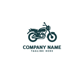 Motorcycle logo vector design. Motorcycle logo concept. Speed bike racer on the sport motorcycle.