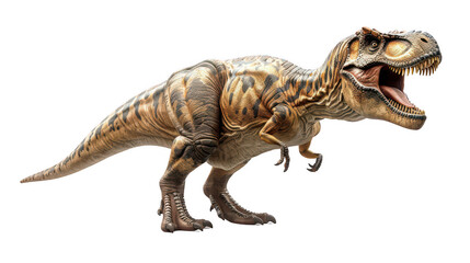 Obraz premium Tyrannosaurus Rex dinosaur image depicting a lifelike representation of one of the most feared and iconic prehistoric creatures that roamed the Earth during the late Cretaceous period 