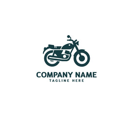 Motorcycle logo vector design. Motorcycle logo concept. Speed bike racer on the sport motorcycle.