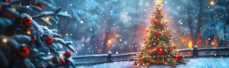 Obraz premium Merry Christmas and happy New Year background.