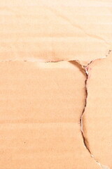 tear brown cardboard box texture background, recycle material
