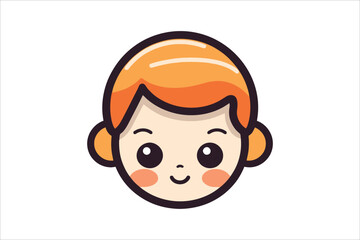 Fototapeta premium face vector sublimation mascot logo design