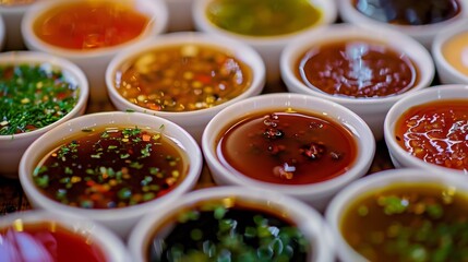 A variety of sauces and seasoning to cater to all taste buds from mild and sweet to y and tangy.