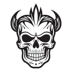 Fototapeta premium Tribal Skull The Enigmatic Emblem of Tribal Heritage