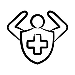 Obraz premium Immunity Icon