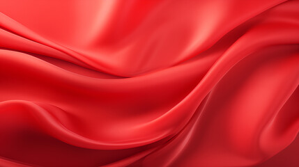 Obraz premium Red silky satin fluttering 