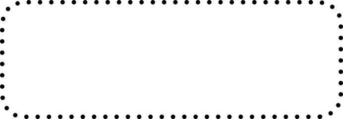 Set of square dot line shapes. Design elements