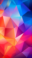 Obraz premium Abstract background with colorful triangles and geometric shapes
