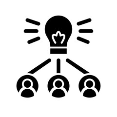 Fototapeta premium crowdsourcing icon