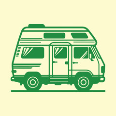 Camping Adventure Vector Silhouettes
