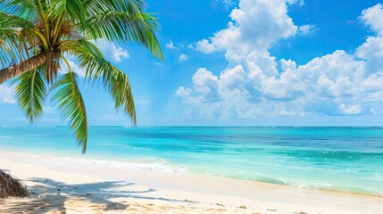 Beautiful natural summer beach vacation holidays background