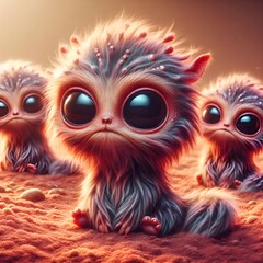 Alien creature design production, design applicable to movies, comics, and games