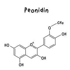 peonidin chemical structure illustration